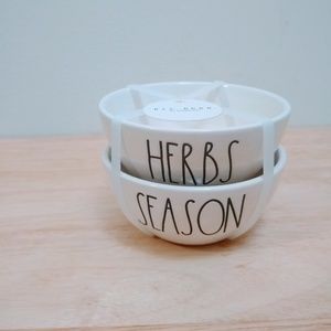 New Rae Dunn Herbs Season mini bowls